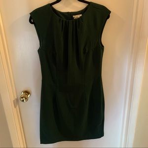Green pencil dress